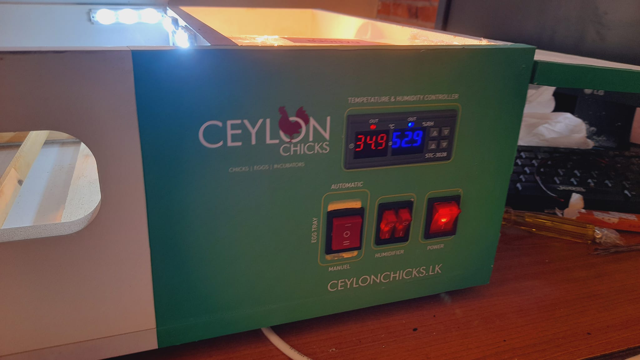 Flat Bed 60 80 Egg Fully Automatic incubator Sri Lanka | Ceylon Chicks